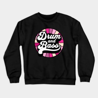 DRUM AND BASS  - Color Wheel (purple/pink)) Crewneck Sweatshirt